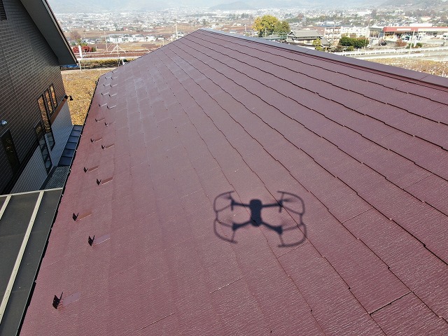 甲州市　屋根塗装工事